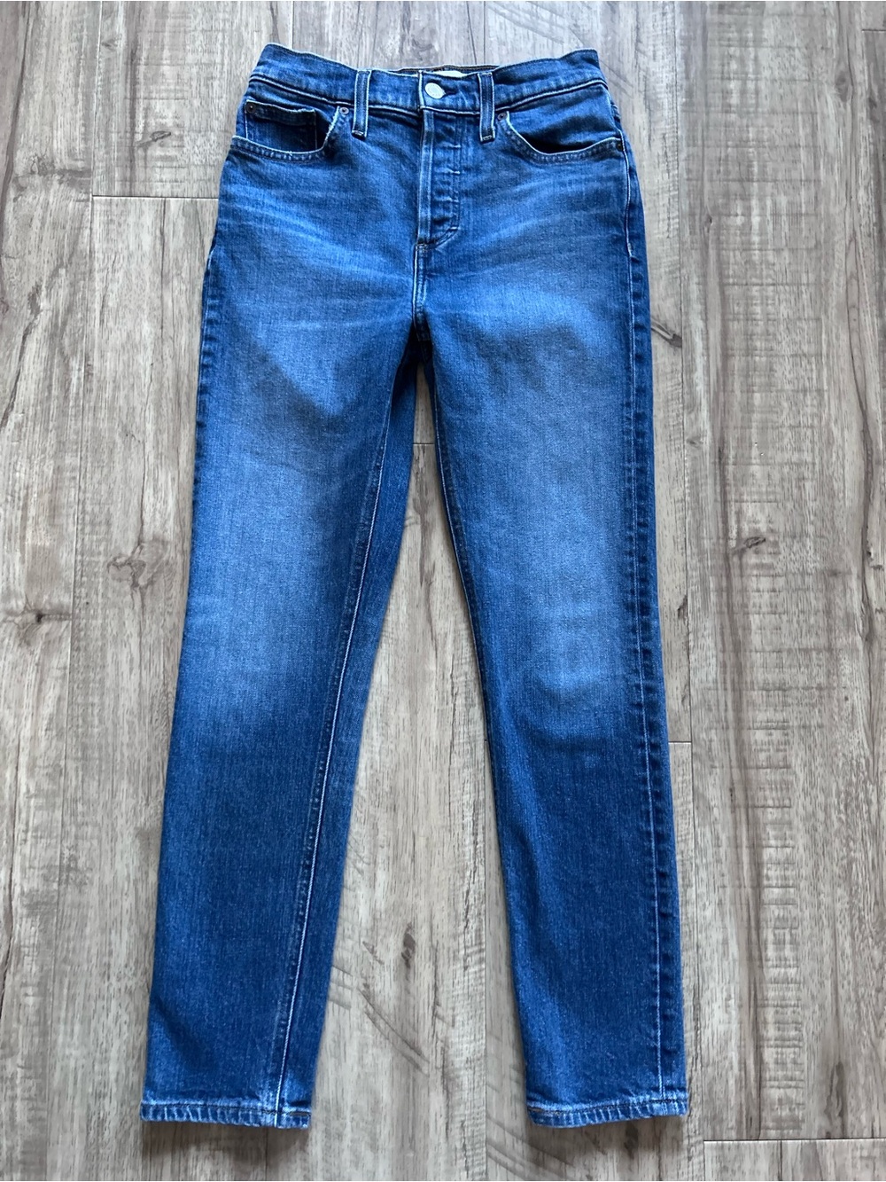 Denim Forum Aritzia The Yoko High Rise Slim modern cigarette classic timeless - Picture 5 of 11